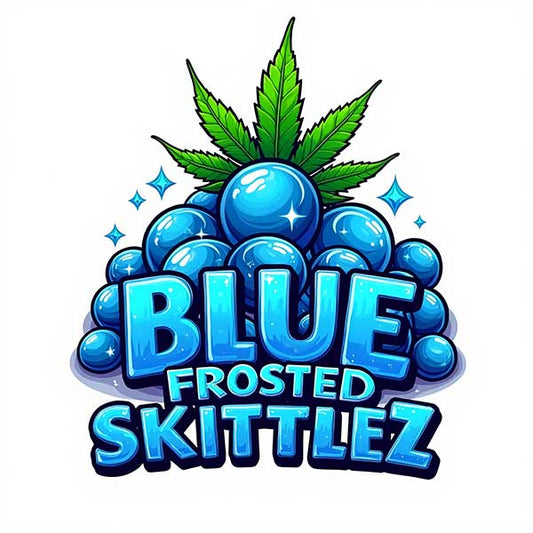 Frosted Blue Skittlez